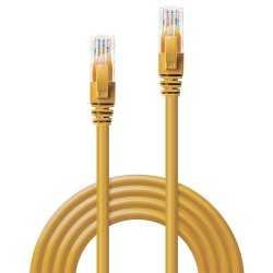 Lindy 2m Cat.6 U UTP Network Cable, Yellow