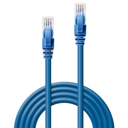 Lindy 15m Cat.6 U UTP Network Cable, Blue