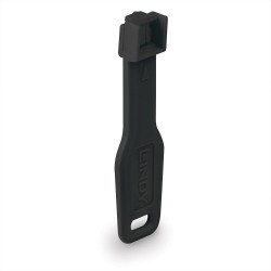 Lindy RJ45 Port Locks Black, 10x + 1 Key