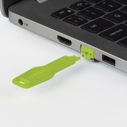Lindy RJ-45 Port Blockers (Without Key) - Pack of 20, Green