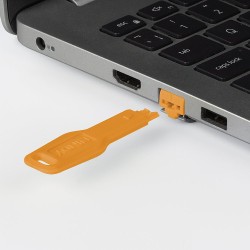Lindy RJ45 Port Blocker key, Orange