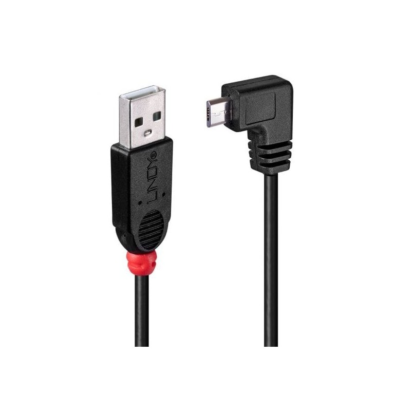 1m USB 2.0 Cable - Type A to Micro-B Cable, 90 Degree Right Angle