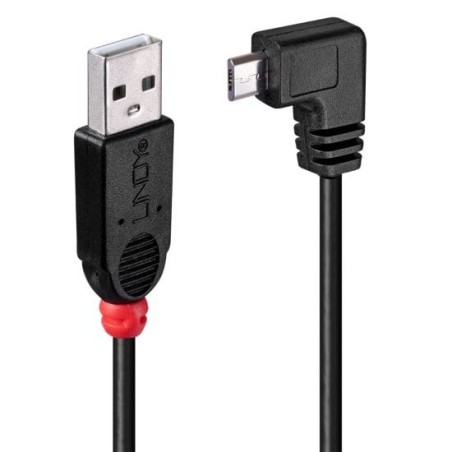 1m USB 2.0 Cable - Type A to Micro-B Cable, 90 Degree Right Angle