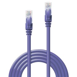 Lindy 10m Cat.6 U UTP Network Cable, Purple
