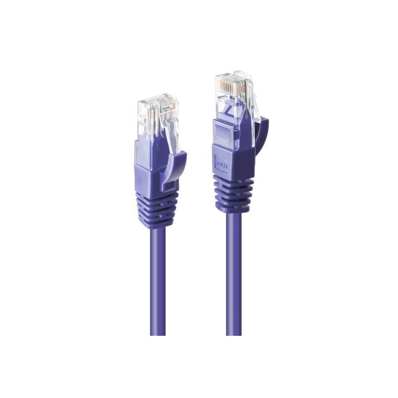 1m Cat.6 U/UTP Network Cable, Purple