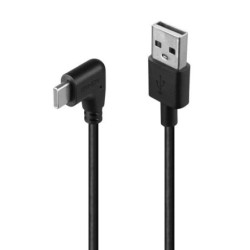 1m USB 2.0 Type A to Right-Angled USB-C Cable