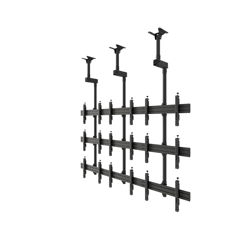 VWCA3347-L ceiling mount video wall structure, modular 3×3, for 42 - 47in. screens, horizontal