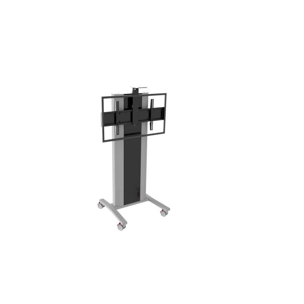 Edbak VCTX190 multimedia cart stand Silver Flat panel Multimedia trolley