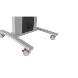Edbak VCTX190 multimedia cart stand Silver Flat panel Multimedia trolley