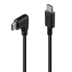 1m USB 2.0 Straight USB-C to Right-Angled USB-C Cable