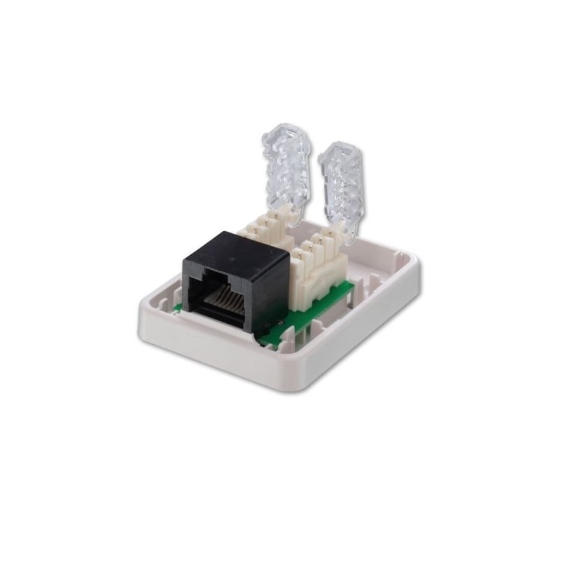 Toolless Cat.5e Surface Mount Box