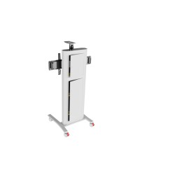 Edbak VCTX190 multimedia cart stand Silver Flat panel Multimedia trolley