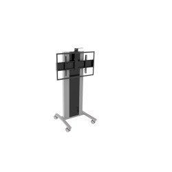 Edbak VCTX170 multimedia cart stand Black, Silver Flat panel