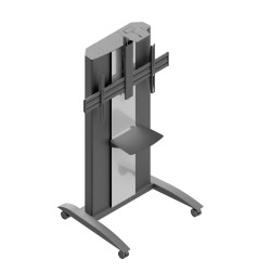 Edbak VCTX170 multimedia cart stand Black, Silver Flat panel
