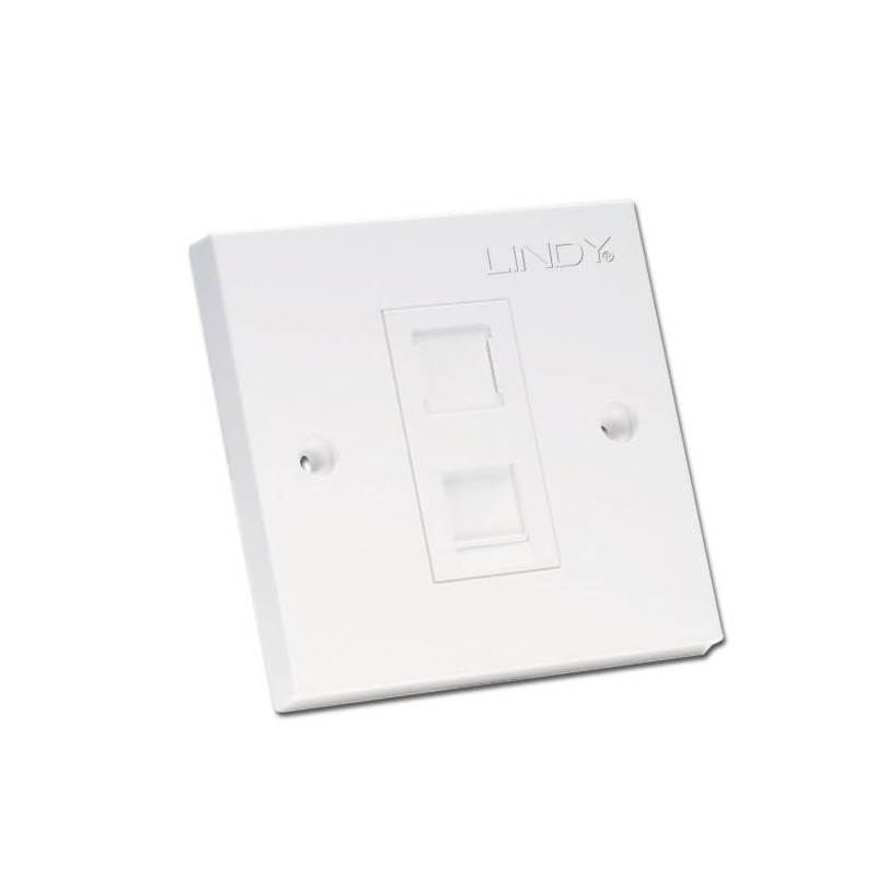 CAT6 Single Wall Plate with 1 x RJ-45 Shuttered Socket, Unshielded CAT6 Single Wall Plate with 1 x RJ-45 Shuttered Socket, Unshielded