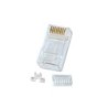 Unshielded RJ-45 Male Connector, 8 Pin CAT6, Pack of 10