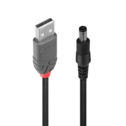 USB 2.0 Type A to 5.5mm DC Cable, 1.5m