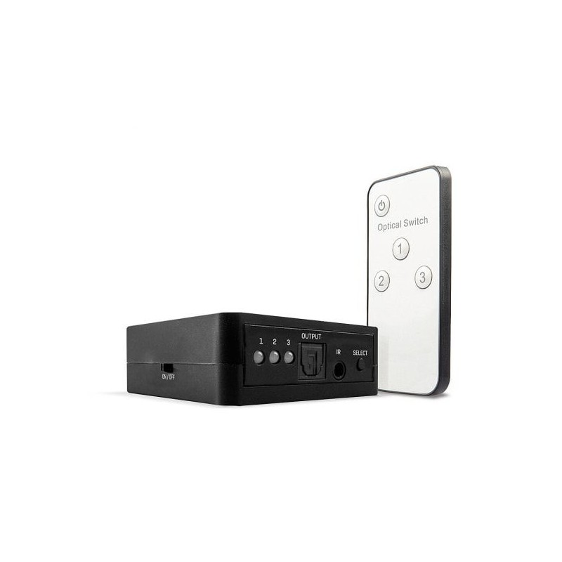 3 Port TosLink (Optical) Digital Audio Switch 3 Port TosLink (Optical) Digital Audio Switch