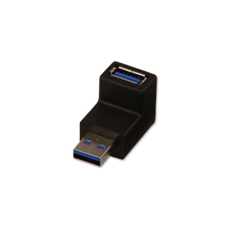 USB 3.2 90 Degree Down Type A Male to A Female Right Angle Adapter USB 3.2 90 Degree Down Type A Male to A Female Right Angle Adapter