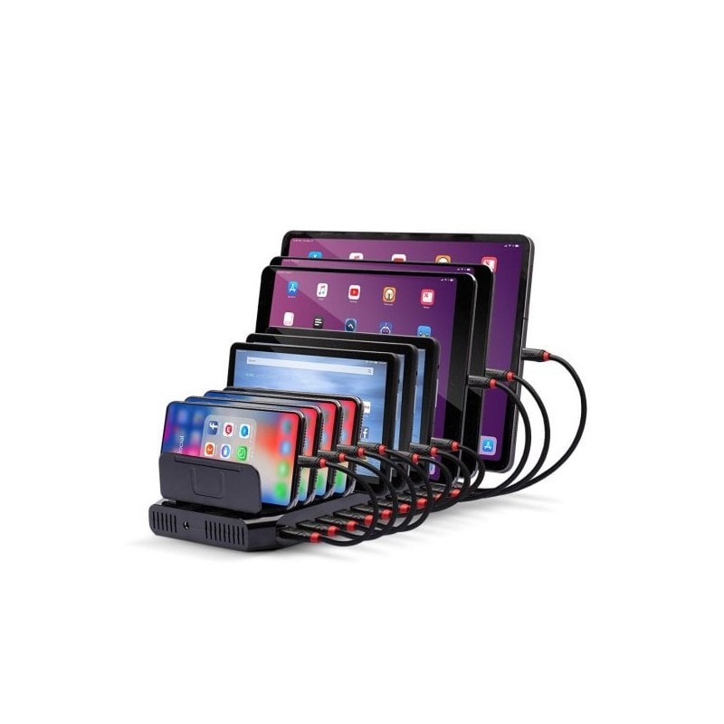 96W 10 Port USB Charging Station