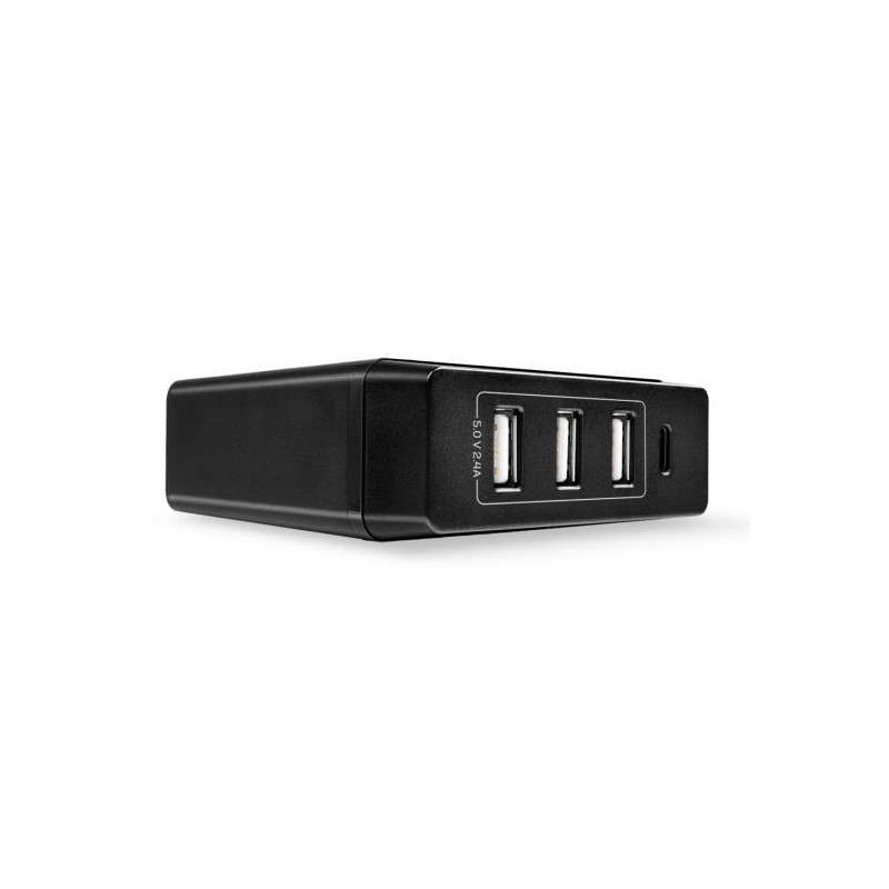 4 Port USB Type C and A Smart Charger with Power Delivery, 72W 4 Port USB Type C and A Smart Charger with Power Delivery, 72W