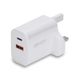 30W USB Type A and C Charger UK Plug