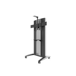 Edbak VCTX170 multimedia cart stand Black, Silver Flat panel