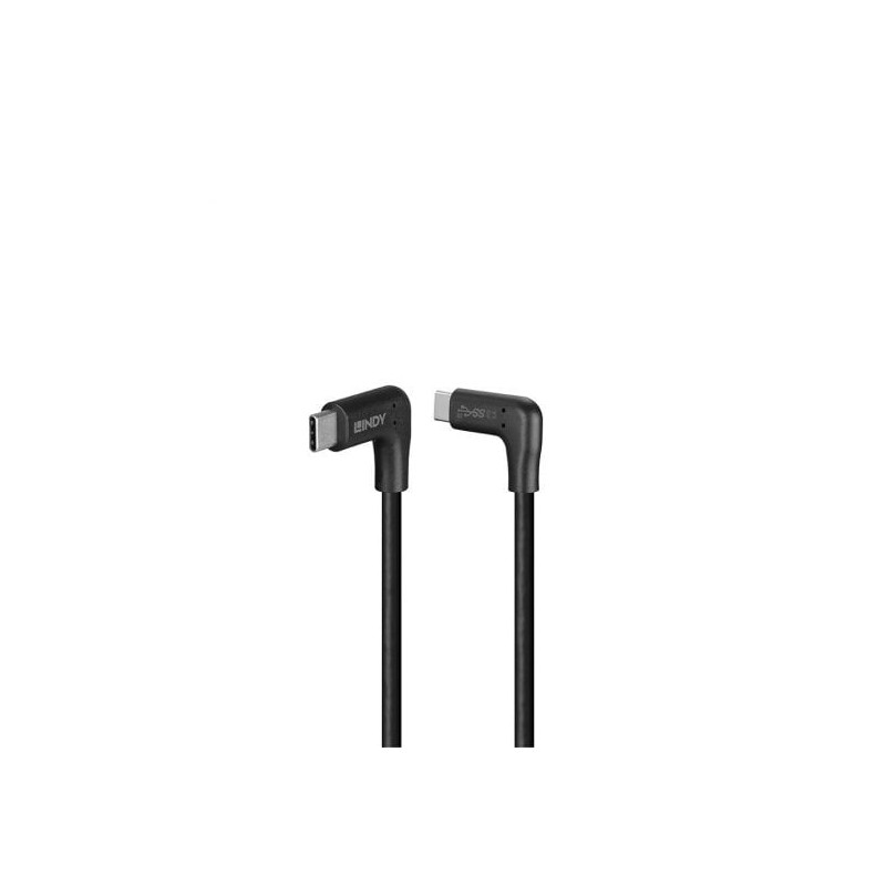 1m USB 3.2 Right-Angled USB-C to Right-Angled USB-C Cable, 10Gbps 1m USB 3.2 Right-Angled USB-C to Right-Angled USB-C Cable, 10Gbps
