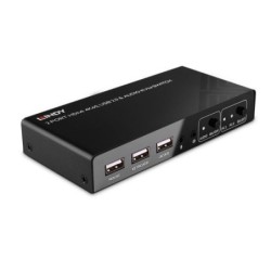 2 Port HDMI 4K60, USB 2.0 and Audio KVM Switch