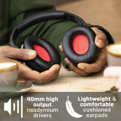 Lindy BNX-60 Wireless Active Noise Cancelling Headphones with aptX, Matt Black