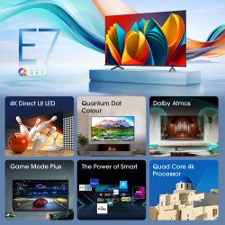Hisense 58E7NQTUK TV 147.3 cm (58") Wi-Fi Black