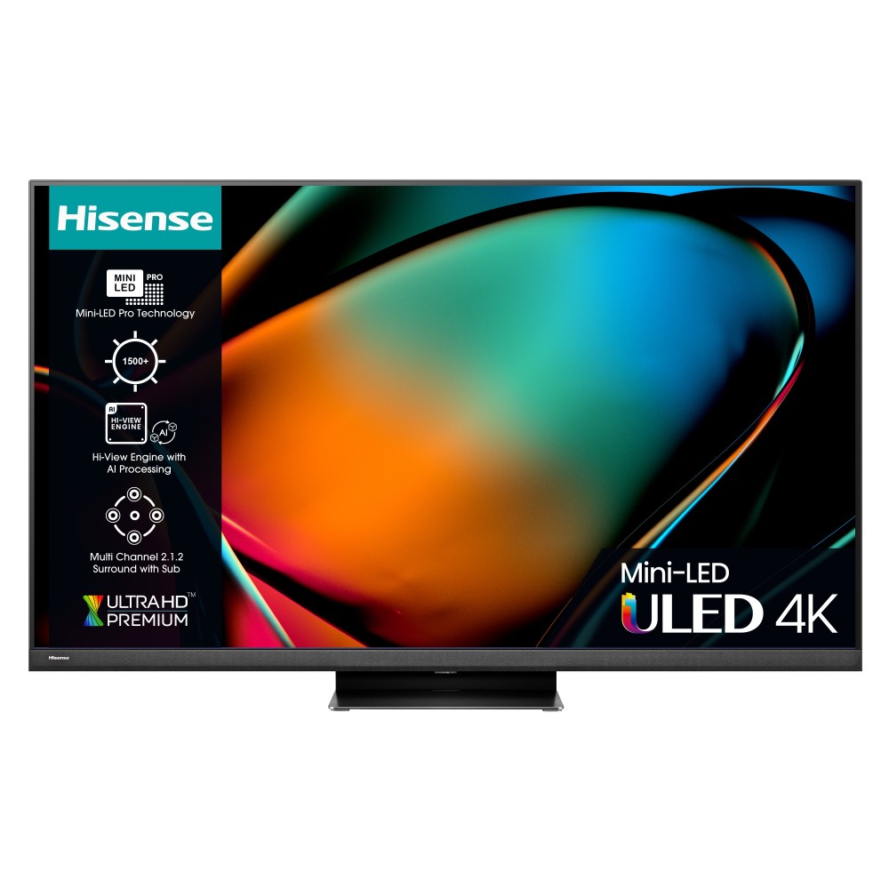 Hisense 75U8KQTUK TV 190.5 cm (75") 4K Ultra HD Smart TV Wi-Fi Grey 1500 cd m²
