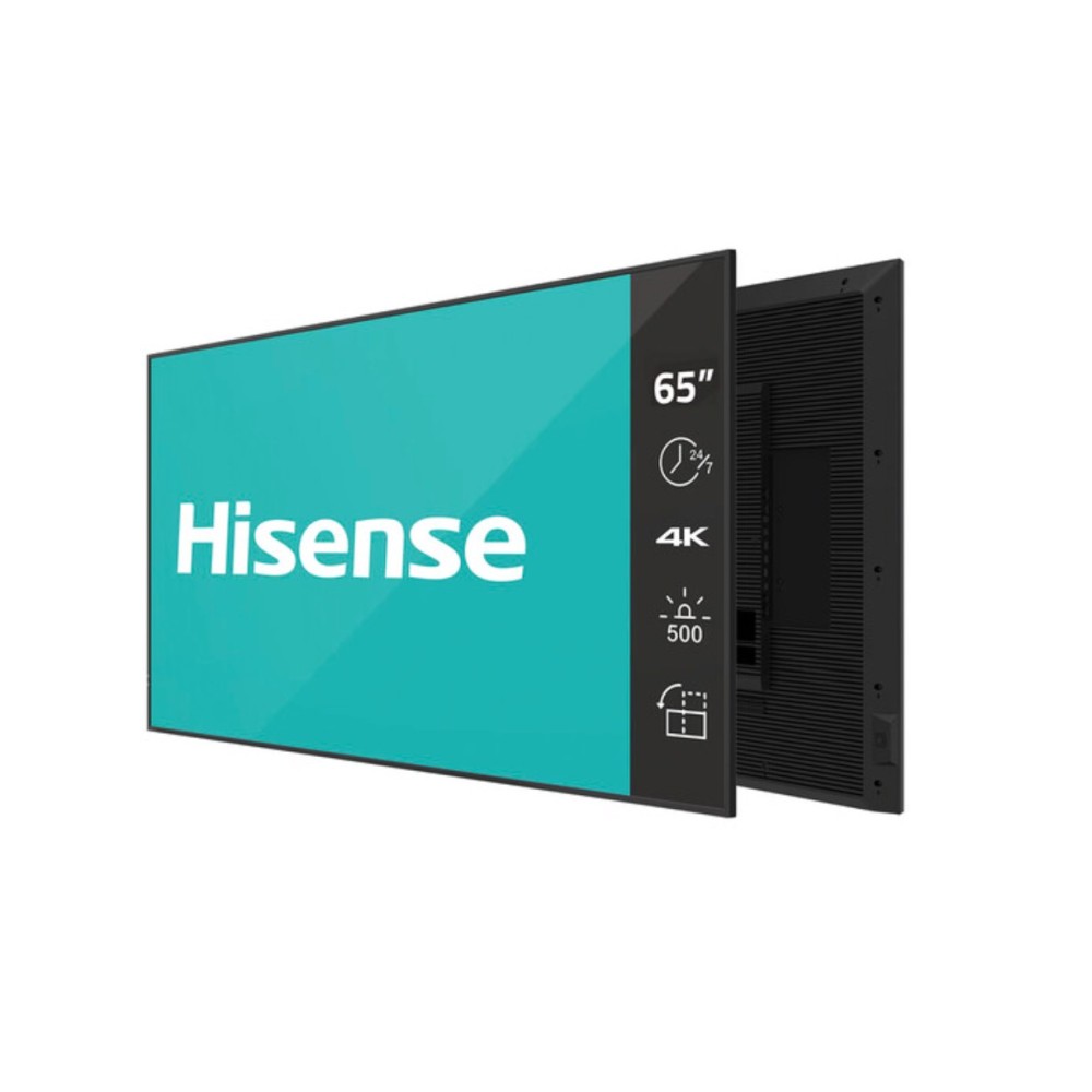 Hisense 65DM66D Signage Display 165.1 cm (65") LED Wi-Fi 500 cd m² 4K Ultra HD Black Built-in processor Android 11 24 7