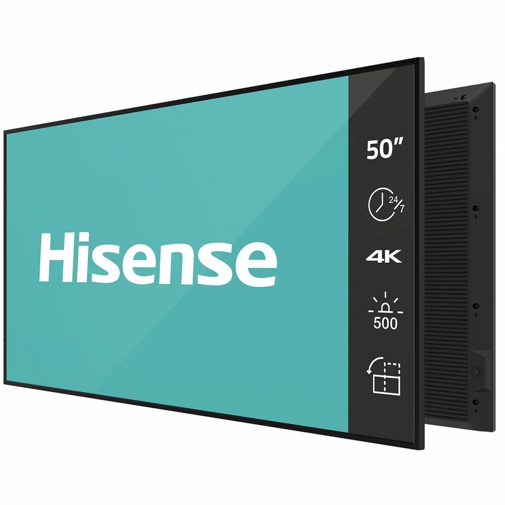 Hisense 50DM66D Signage Display 127 cm (50") Wi-Fi 500 cd m² 4K Ultra HD Black Built-in processor Android 11