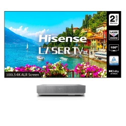 Hisense 100L5HTUKD projection TV 2700 ANSI lumens 4K (4096x2400) Grey, Silver