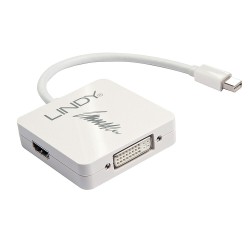 Lindy Mini DisplayPort 1.2 to DisplayPort 1.2, HDMI 1.4 and DVI Converter