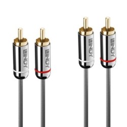 2m Dual Phono Audio Cable, Cromo Line