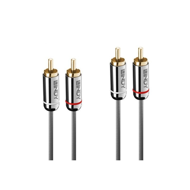 2m Dual Phono Audio Cable, Cromo Line