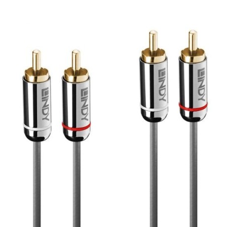 2m Dual Phono Audio Cable, Cromo Line