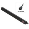 8 Way UK Mains Sockets, Vertical PDU with IEC Mains Cable