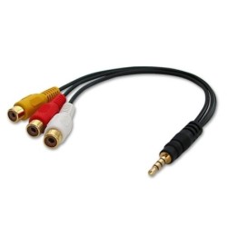 AV Adapter Cable - Stereo and Composite Video