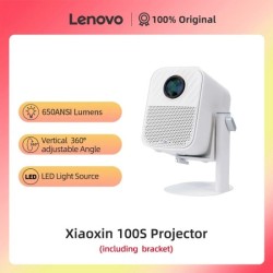 Original Lenovo Xiaoxin 100S Projector 650 ANSI Auto Focus Wifi6 Porta