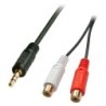 0.25m AV Adapter Cable - 3.5mm Male to 2 x RCA Female