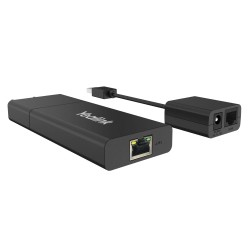 Yealink USB2CAT5E-EXT Network transmitter & receiver Black