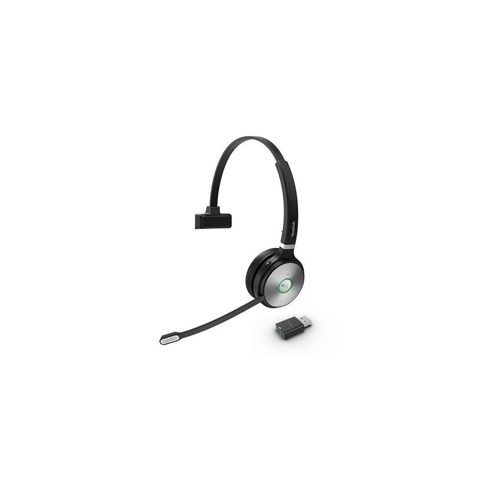 Yealink WH62 Portable Headset Wireless Head-band Calls Music Black, Grey