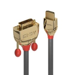 1m HDMI to DVI-D Cable, Gold Line