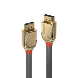 20m DisplayPort 1.2 Cable, Gold Line
