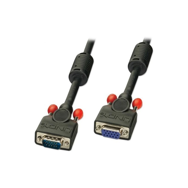 2m Premium SVGA Monitor Extension Cable, Black