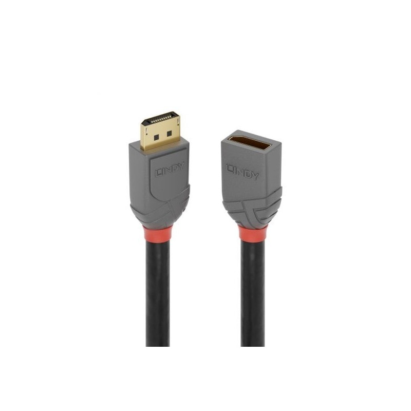 0.5m DisplayPort 1.4 Extension Cable, Anthra Line 0.5m DisplayPort 1.4 Extension Cable, Anthra Line