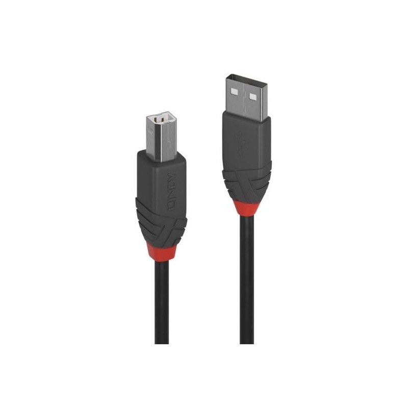 0.2m USB 2.0 Type A to B Cable, Anthra Line 0.2m USB 2.0 Type A to B Cable, Anthra Line